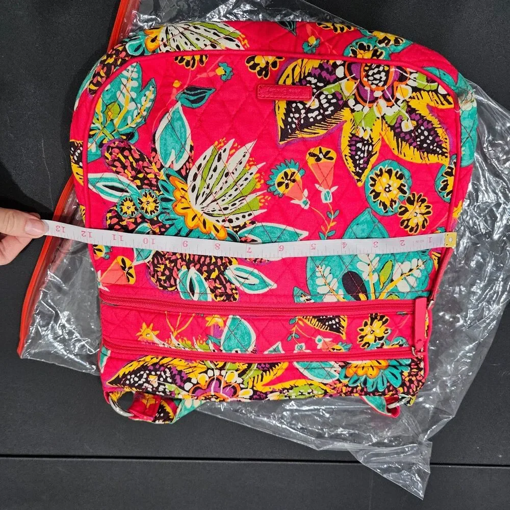Vera Bradley Triple-Zip Hipster Crossbody Bag Rumba Floral Bohemian Casual Purse